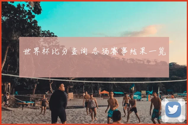 世界杯比分查询 各场赛事结果一览